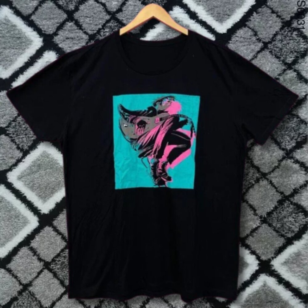 Black – Cyberpunk Anime Girl Graphic Tee Futuristic Streetwear Art